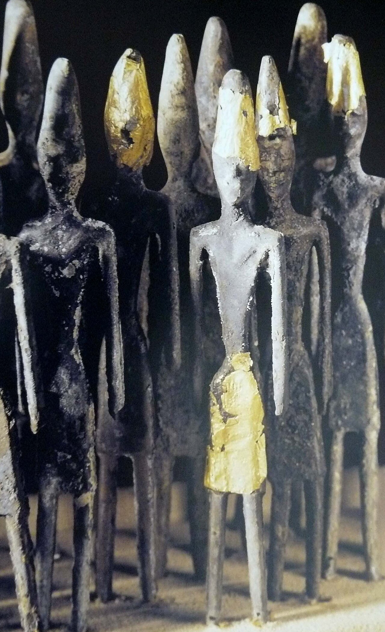 Gilded bronze Phoenician statuettes from Byblos, National Museum of Beirut