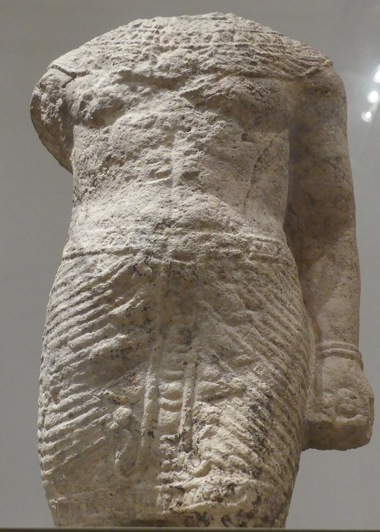 Limestone statue of a Phoenician king from Tyre, National Museum of Beirut