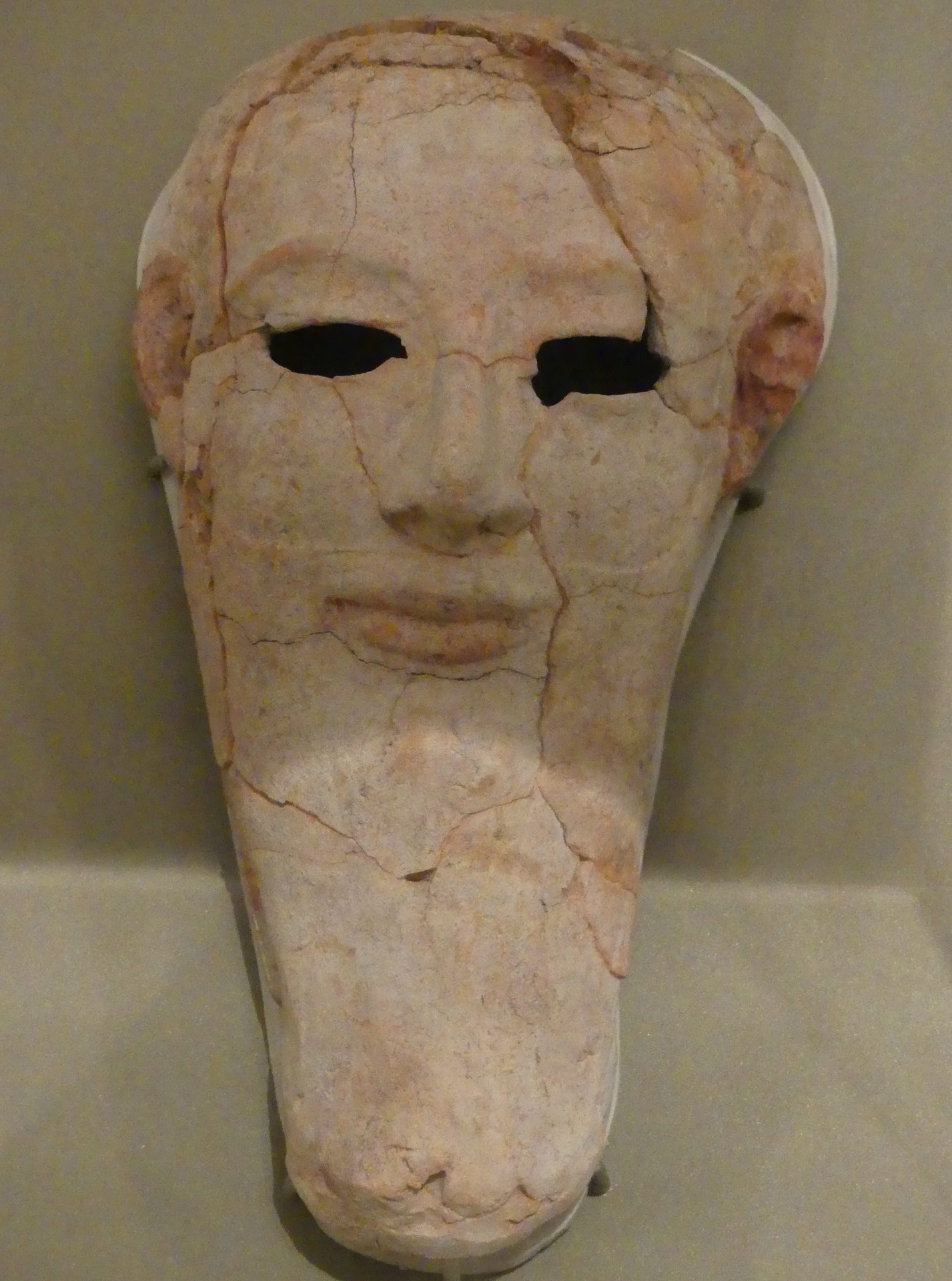 Phoenician terracotta funerary mask from Tyre